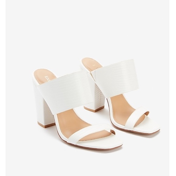 Thick Double Band Block Heel Sandals - Picture 2 of 6